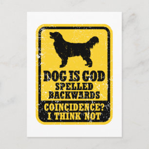 Golden Retriever Postcard