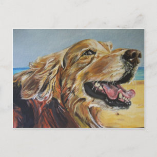 Golden Retriever Postcard