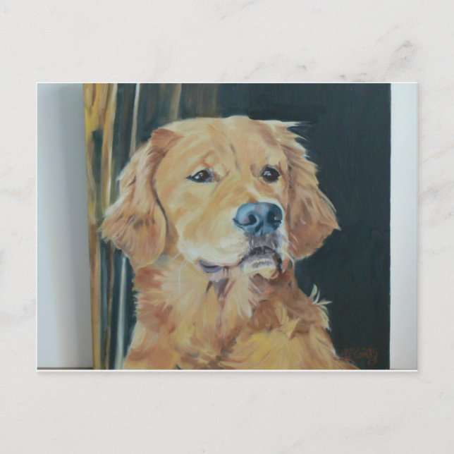 Golden Retriever Postcard (Front)