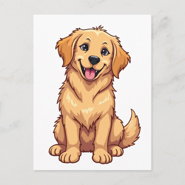 Golden Retriever  Postcard (Front)