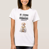 Golden Retriever Priest Be Strong and Courageous