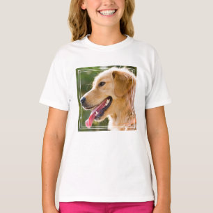 Golden Retriever Profile With Tongue Out T-Shirt