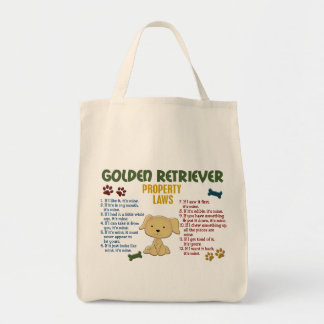 Golden Retriever Property Laws 4 Tote Bag