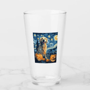 Golden Retriever Pumpkin Starry Night Dog Mom Van Glass