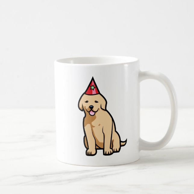 Golden Retriever Puppy Birthday Coffee Mug (Right)