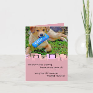 Golden Retriever Puppy Birthday Greeting Card