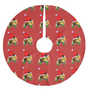 Golden Retriever Puppy Christmas Brushed Polyester Tree Skirt