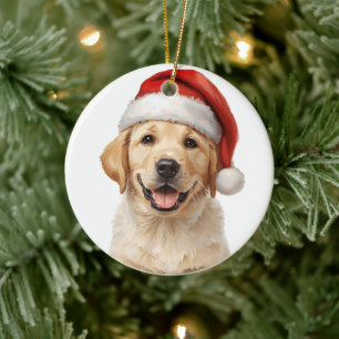 Golden Retriever Puppy Christmas Tree Ornament