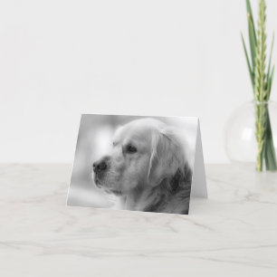 Golden Retriever Puppy Dog Blank Notecard
