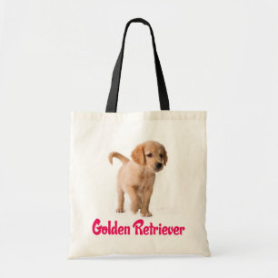 Golden Retriever Puppy Dog Canvas Tote Bag