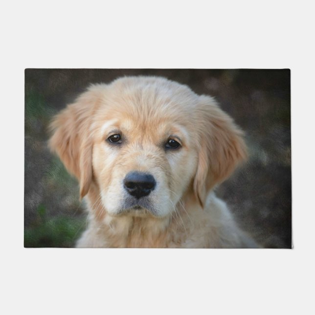 Golden Retriever Puppy Doormat (Front)