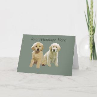Golden Retriever Puppy  Greeting Card
