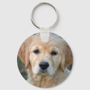 Golden Retriever Puppy Keychain