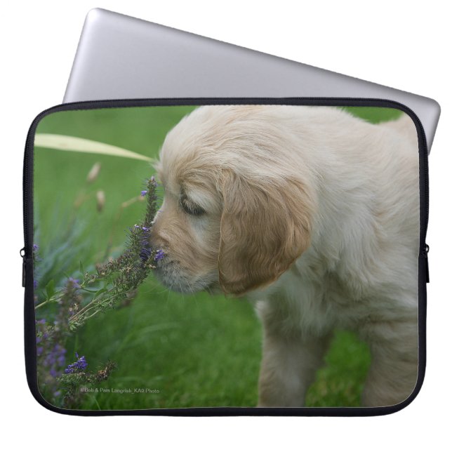 Golden Retriever Puppy Laptop Sleeve (Front)