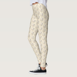 Golden Retriever Puppy Painting - Original Dog Art Leggings