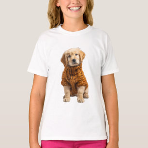 Golden Retriever Puppy Sweater Kids