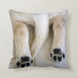 Golden Retriever Puppy Toes Throw Pillow