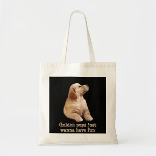 Golden Retriever Puppy Tote Bag