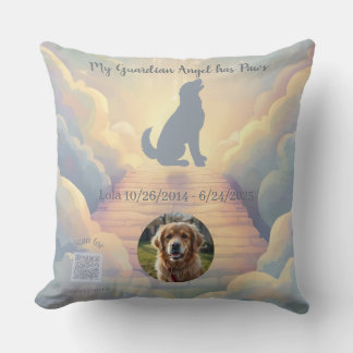 Golden Retriever Rainbow Bridge Memorial Pillow