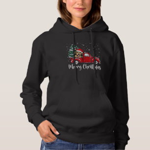 Golden Retriever Red Truck Christmas Tree Xmas Dog Hoodie