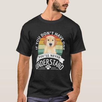 Golden Retriever Retro Vintage Dog Lovers For Men  T-Shirt