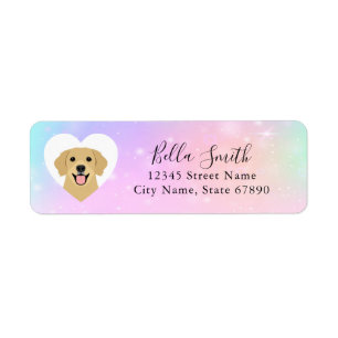 Golden Retriever Return Address Labels