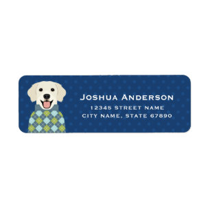 Golden Retriever Return Address Labels