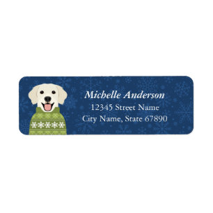 Golden Retriever Return Address Labels
