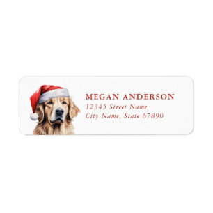 Golden Retriever Return Address Labels