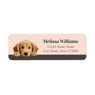 Golden Retriever Return Address Labels