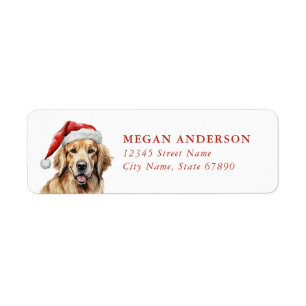 Golden Retriever Return Address Labels