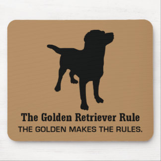 Golden Retriever Rule Mousepad