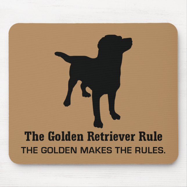 Golden Retriever Rule Mousepad (Front)