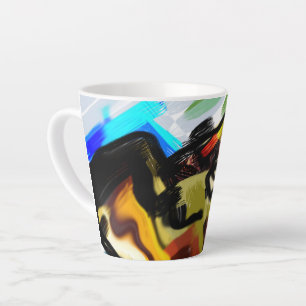 Golden retriever run free latte mug