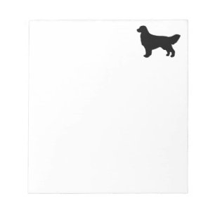 golden retriever silhouette notepad