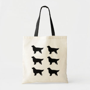 Golden Retriever Silhouette Tote Bag