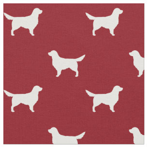 Golden Retriever Silhouettes Fabric