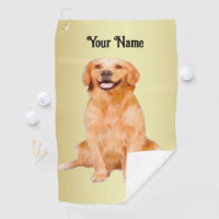 Golden Retriever Sitting - Adorable Design