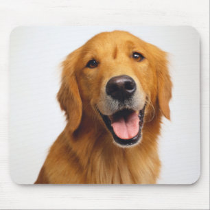 Golden Retriever Smile Mouse Pad