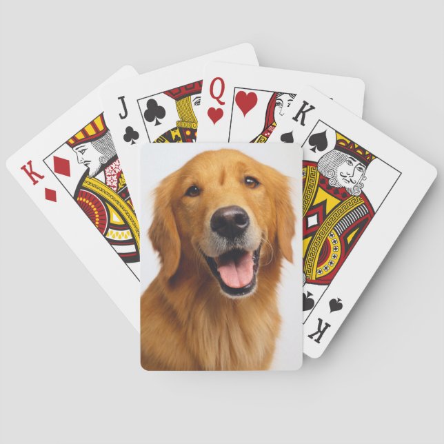 Golden Retriever Smile Playing Cards (Back)