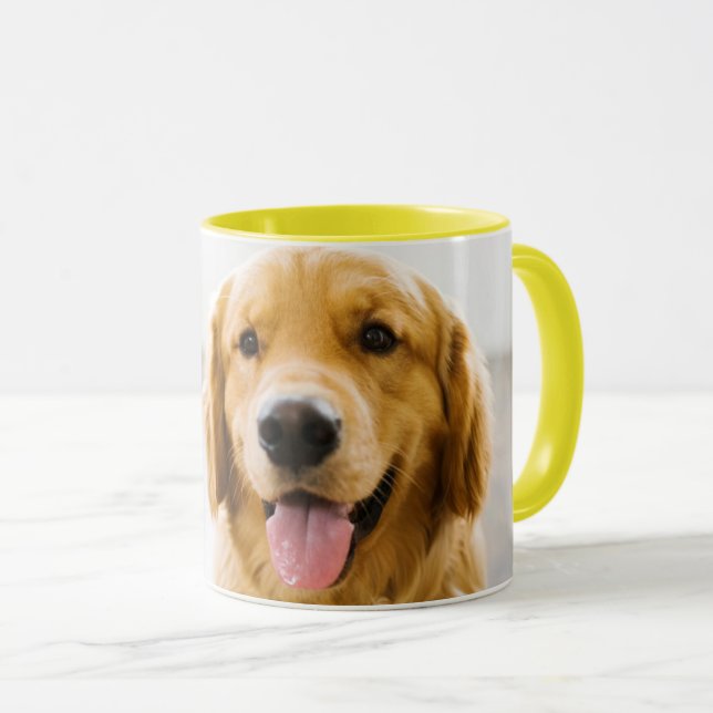 Golden Retriever Smiling Mug (Front Right)
