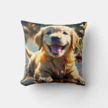 Golden Retriever Smiling