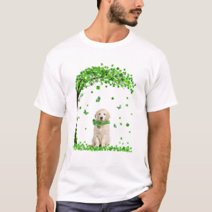 Golden Retriever St Patricks Day Lover Irish Shamr T-Shirt