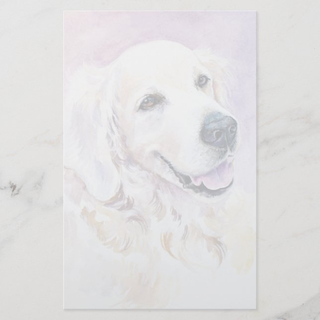 Golden retriever stationery (Front)