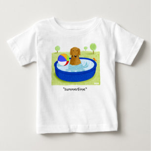 Golden Retriever "Summertime" Baby T-Shirt