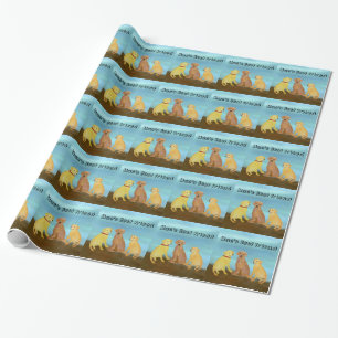 Golden Retriever Sunshine Wrapping Paper