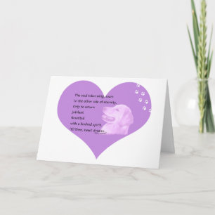 Golden Retriever Sympathy Card 1