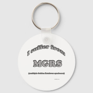 Golden Retriever Syndrome Keychain