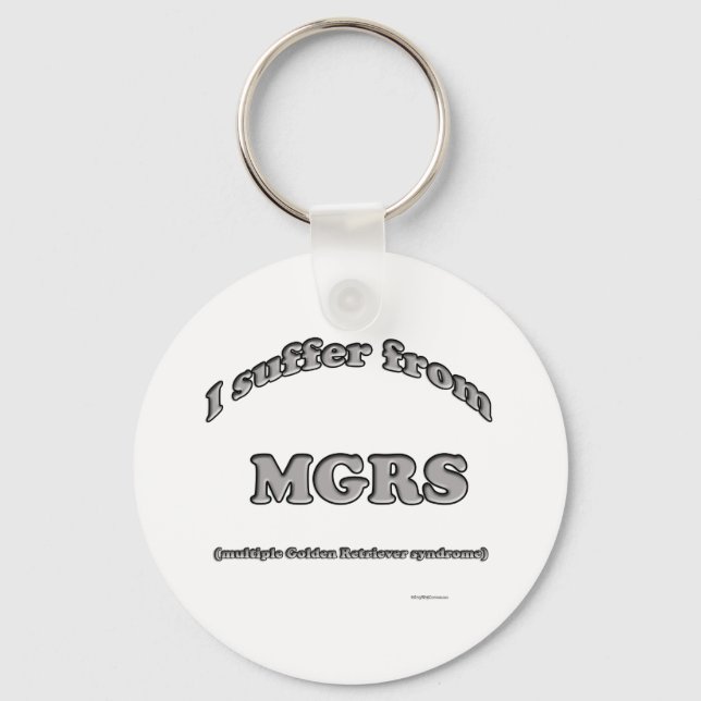 Golden Retriever Syndrome Keychain (Front)