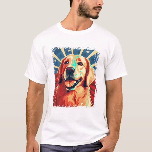 Golden Retriever T-Shirt pour enfants garçons fill (Devant)